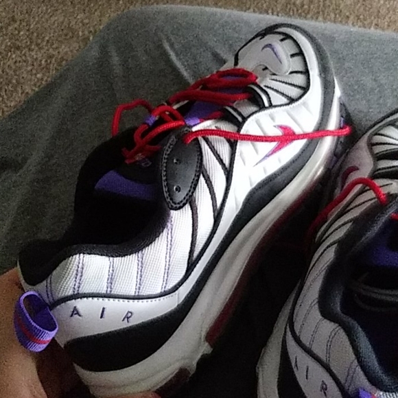 Nike air max 98 raptors wore 1 time size 12 - Picture 2 of 2